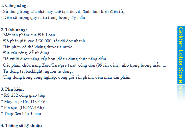 Cân chuyên đếm JCA Series1